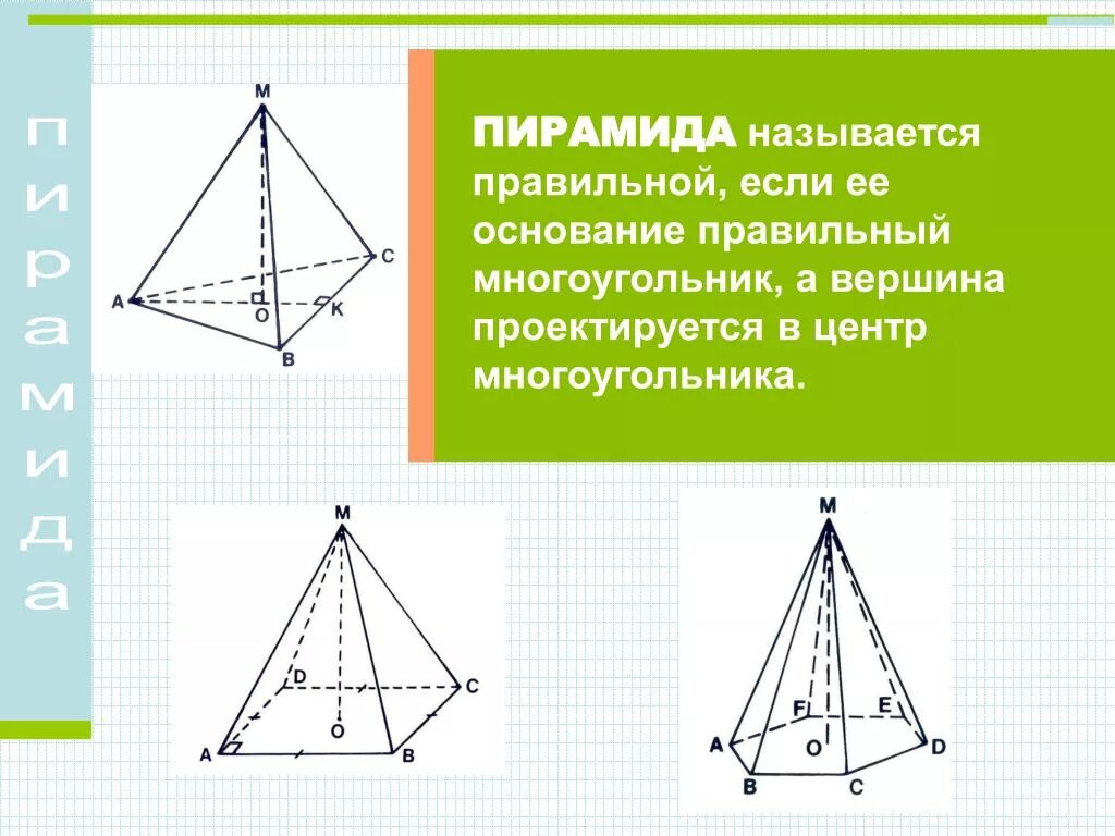 Если основание пирамиды является правильный многоугольник. Правильная пирамида задачи. Пирамида (геометрия). Правильная пирамида 10 класс. Элементы правильной пирамиды.