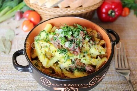 Приготовление картошки с тушенкой