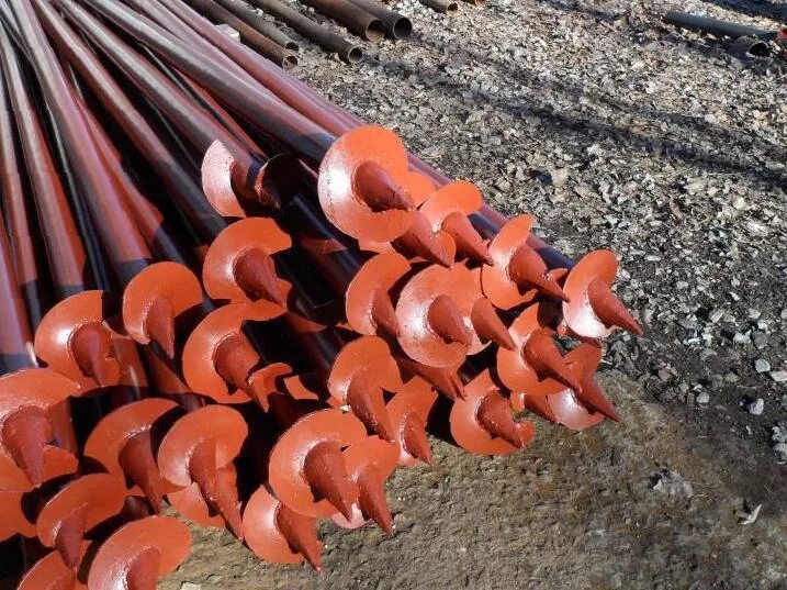 многовитковые винтовые сваи. сваи хабаровск. сваи хабаровск. винтовая свая 76 х 2500. 10.