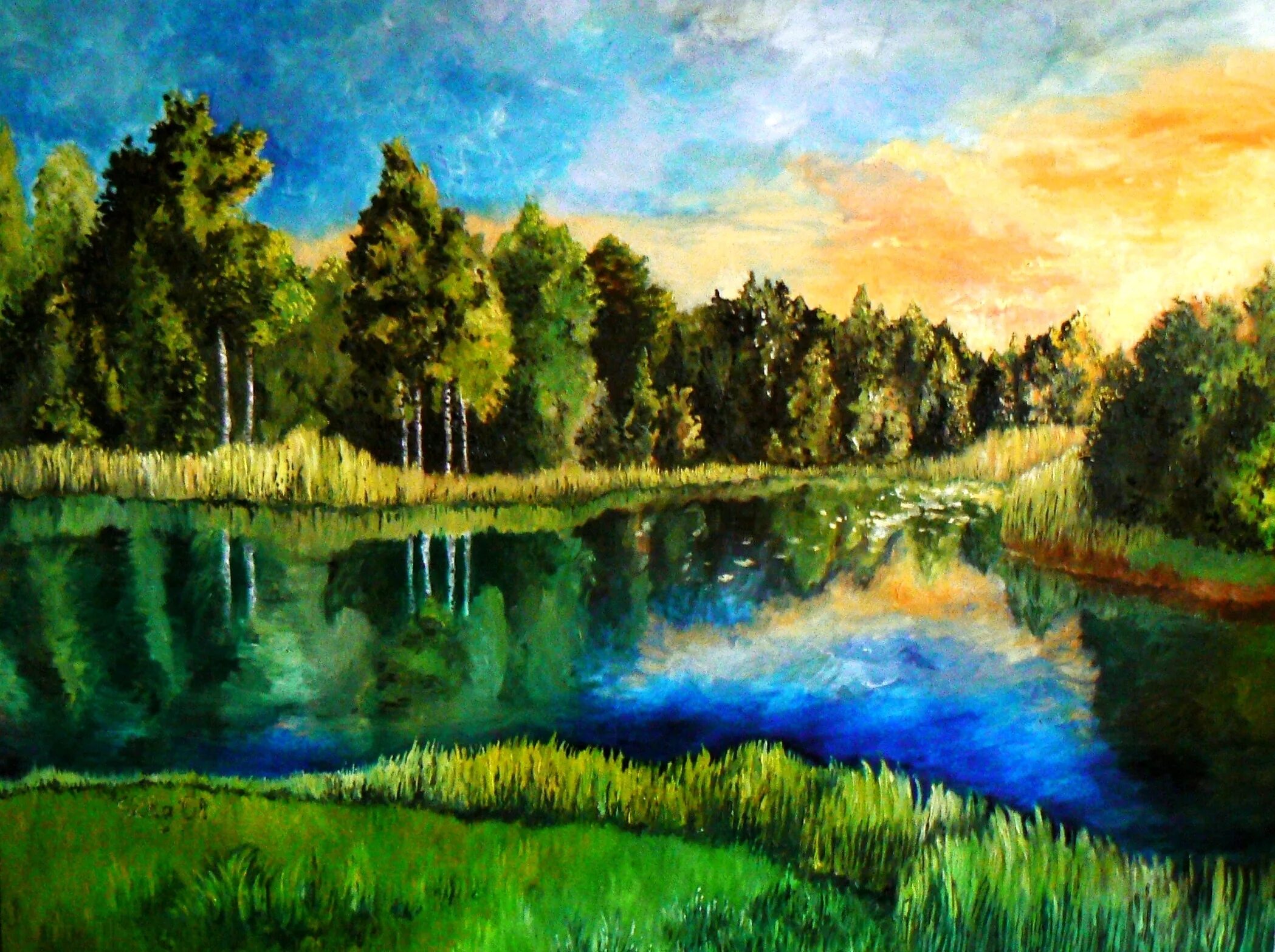 Painted landscape. Летний пейзаж масляными красками. Нарисовать пейзаж. Красивые пейзажи акрилом. Краски природы.