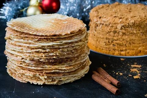 Наполеон вкусные коржи