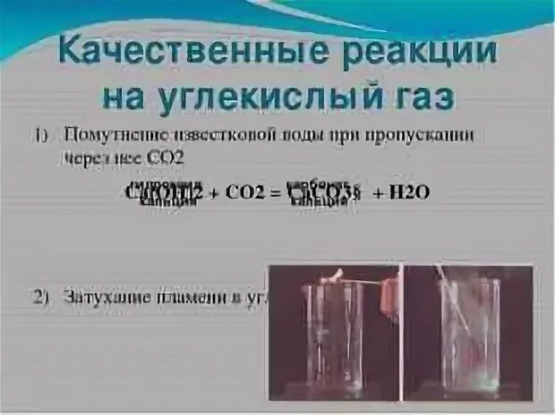 Вода с углекислым газом реакция