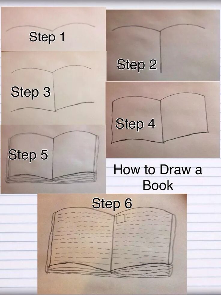 How to draw book