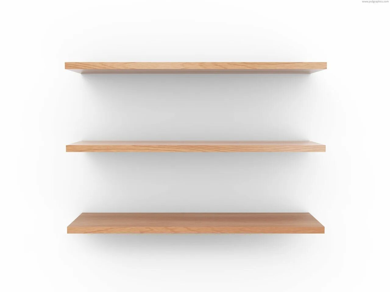 Two shelves. Полка "Wall Shelf-s (bas WL-001)" белая. Пустые полки. Полка деревянная настенная. Пустая деревянная полка.