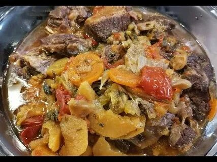 Говяжьи ребра с овощами в афганском казане
