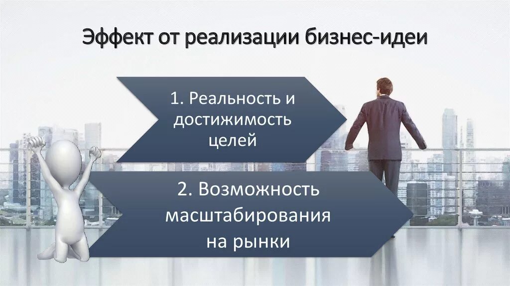 Эффект от реализации. Каков масштаб вашей бизнес идеи. концепция бизнеса. цель реализации бизнес идеи.