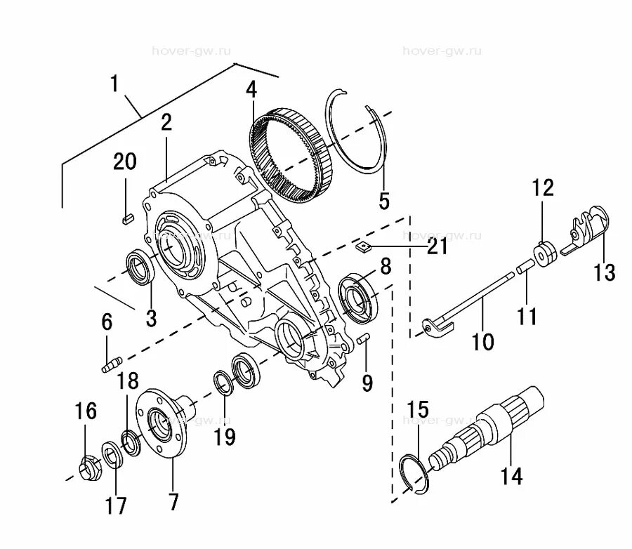 Запчасти ховер н5 бензин. Гайка раздаточной коробки great Wall Hover h5. Гайка хвостовика раздаточной коробки great Wall Hover h5. Great Wall h5 раздатка в разрезе. Привод включения полуоси great Wall Hover 5.