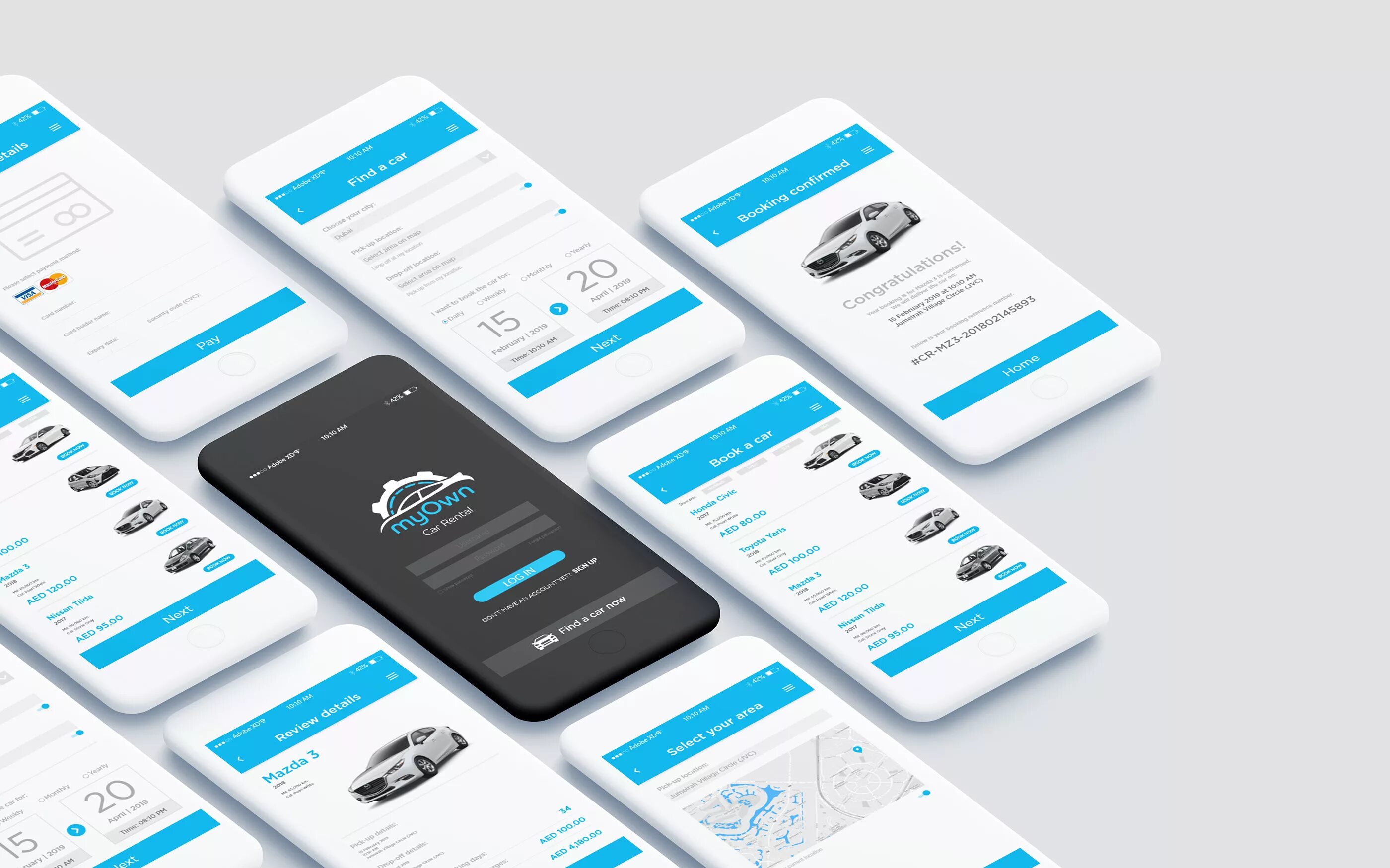 Design kit. Ux design kit. uikit адаптив. car rent app design.