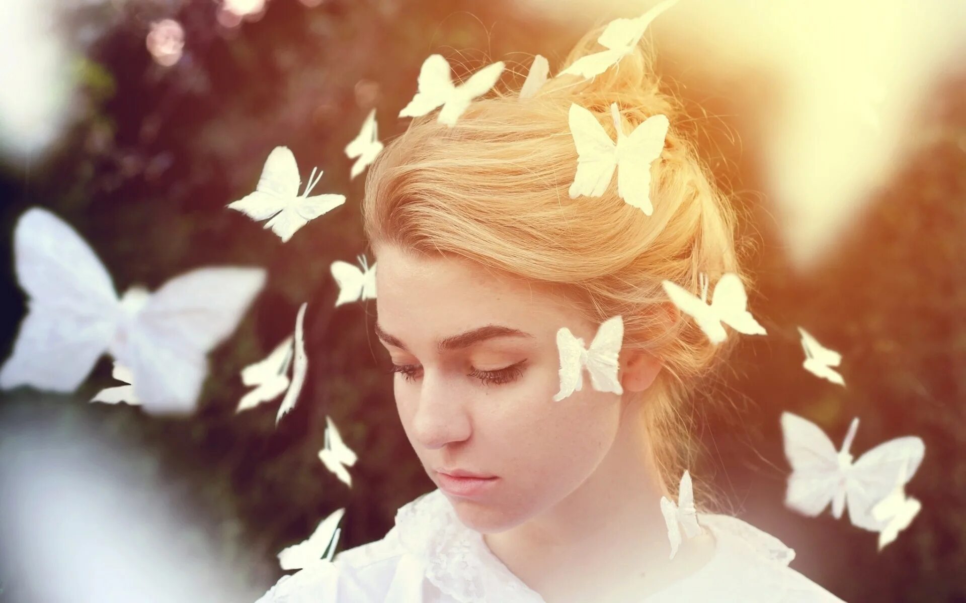 Былые мечты. Фотосессия с бабочками. Девушка-бабочка. Вдохновленная девушка. Вдохновение Эстетика.