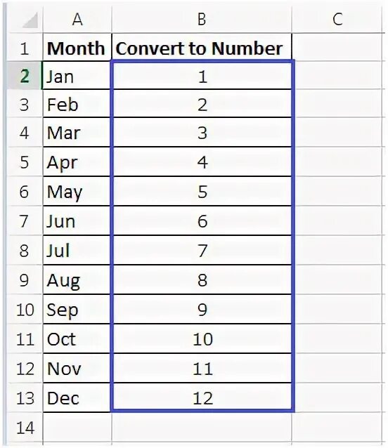 Month number. Jun номер месяца. month function. 1 month to convert week formula.