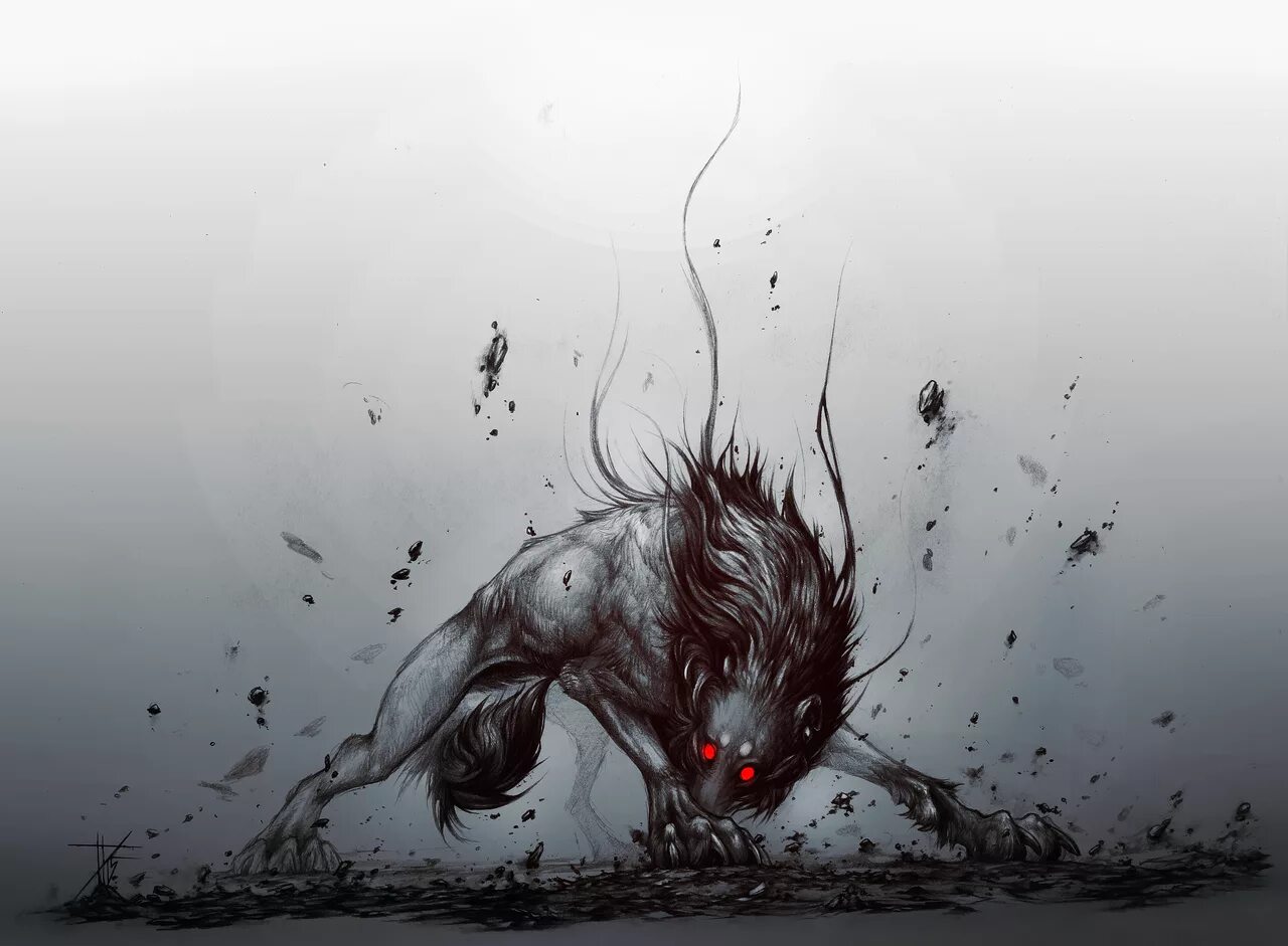 Существо злится. Оборотень мифология. Человекоподобные существа фэнтези. Целладимирон демон цербер. Мтг оборотни.