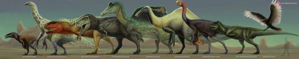 Гигантораптор арк. Дейнохейрус Спинозавр. Теризинозавр палеоарт. Спинозавр палеоарт. Дейнохейрус и Тиранозавр.