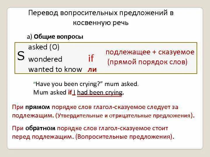 Косвенная речь вопросительные предложения. Вопросы в косвенной речи. Общие вопросы в косвенной речи. Перевод в косвенную речь вопросительных предложений.