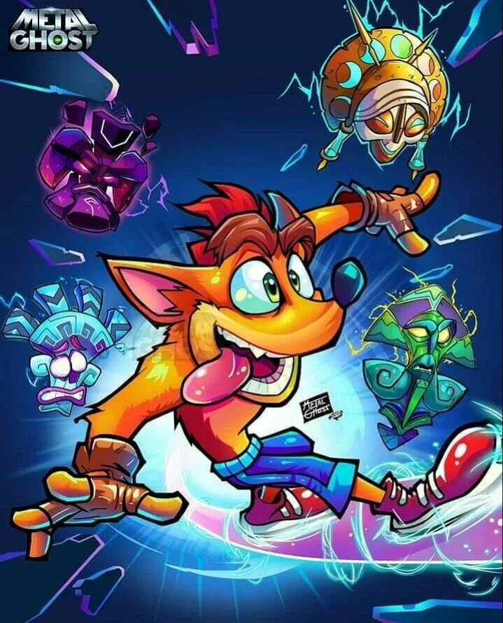 Art crash. Крэш бандикут 4. крэш бандикут 5. крэш бандикут 2025. crash bandicoot 4 it s about time.