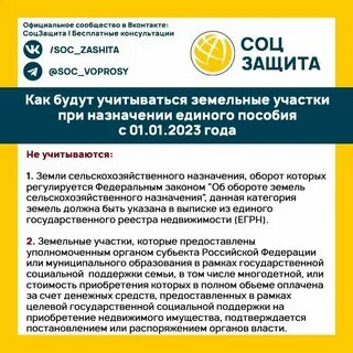 Имущество при назначении единого пособия