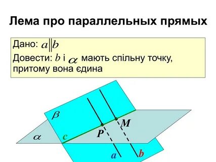 Теорема о точках лежащих на параллельных прямых