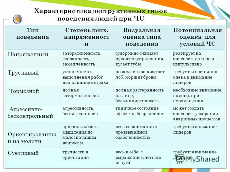Типы поведения. Характеристика типов поведения. Поведение человека примеры