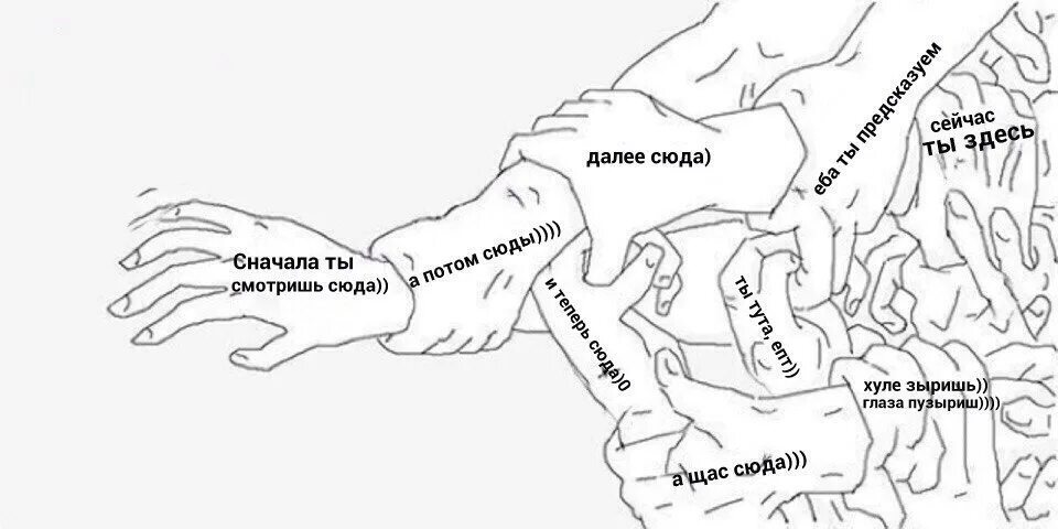 Сначала вы прочитаете это потом это. Сначала ты посмотришь сюда потом сюда. Мем сначала ты прочитаешь это потом это. Сперва ты прочтешь это потом это.