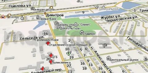 Мирноград на карте донецкой