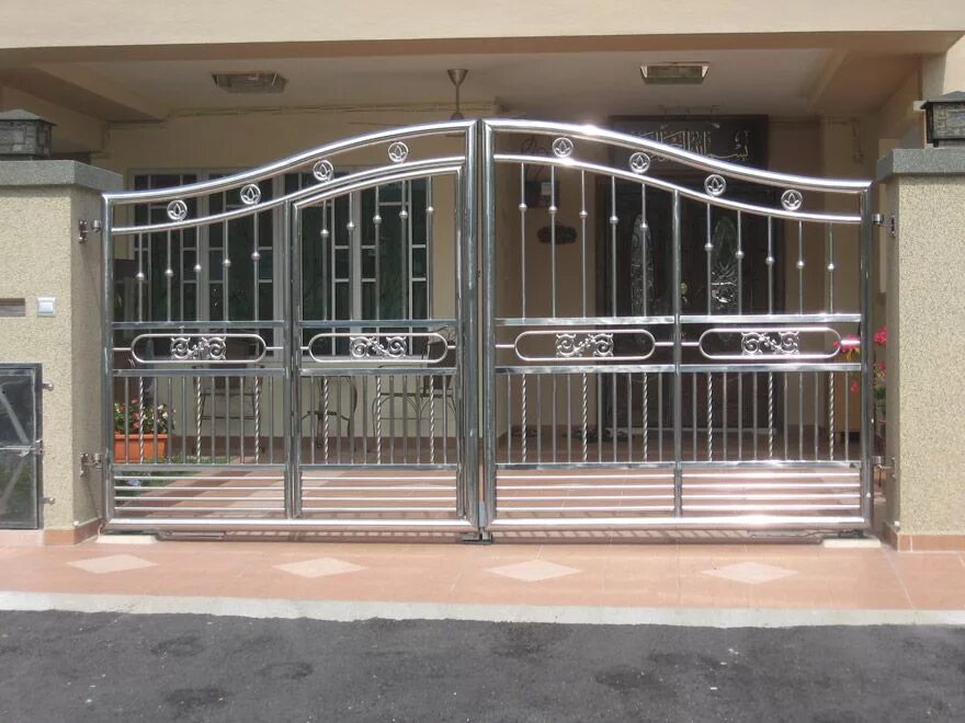 Mac gate. Stainless steel gates. steel gate ворота. steel gate design. ворота из нержавеющей стали в современном стиле.