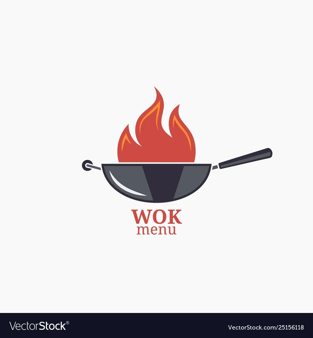 Вок на огне. Логотип сковородка. Логотип Wok. Логотип кафе огонь. Вок рисунки
