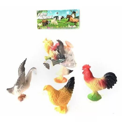 Игрушки домашние птицы. Набор "фигурка с птицами". Декоративные куры для сада. Домашние птицы. Игрушечные домашние птицы.