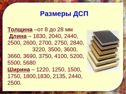 Дсп 16 мм стандартный лист
