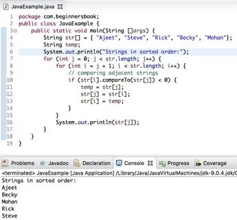 String sort