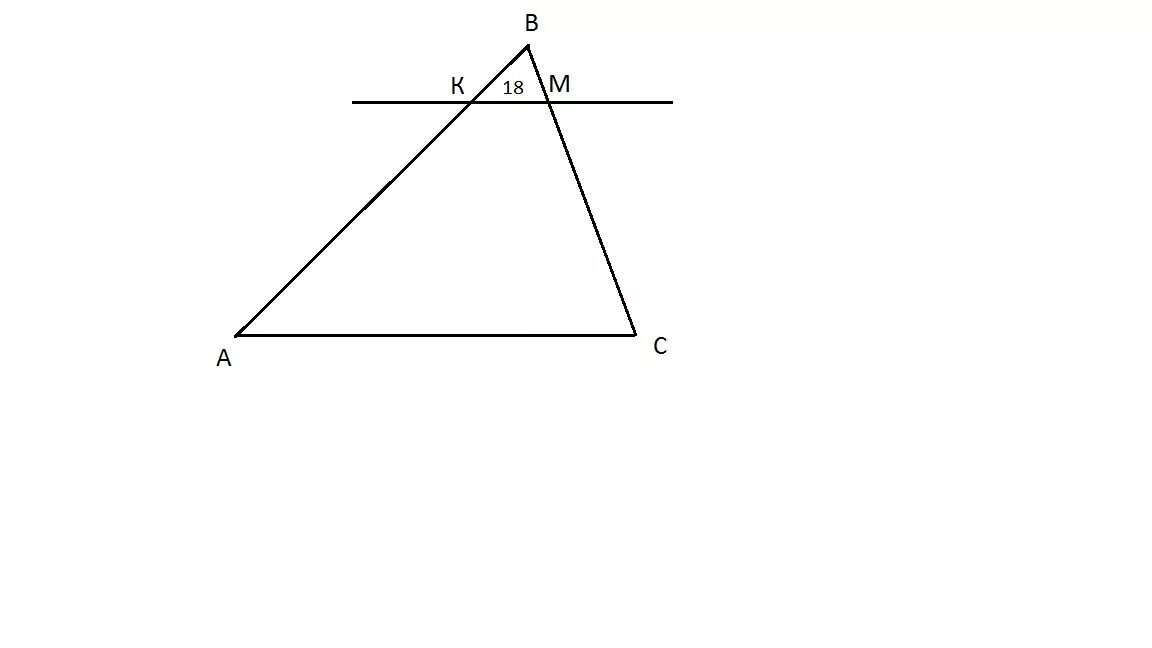 Через точку к стороны ас треугольника. Прямая сторона АС. Параллельно 2 сторонам треугольника ABC провели 2 прямые. Нарисуй треугольник ABC И проведи de параллельно AC. Начертите треугольник ABC И отметьте точку m.