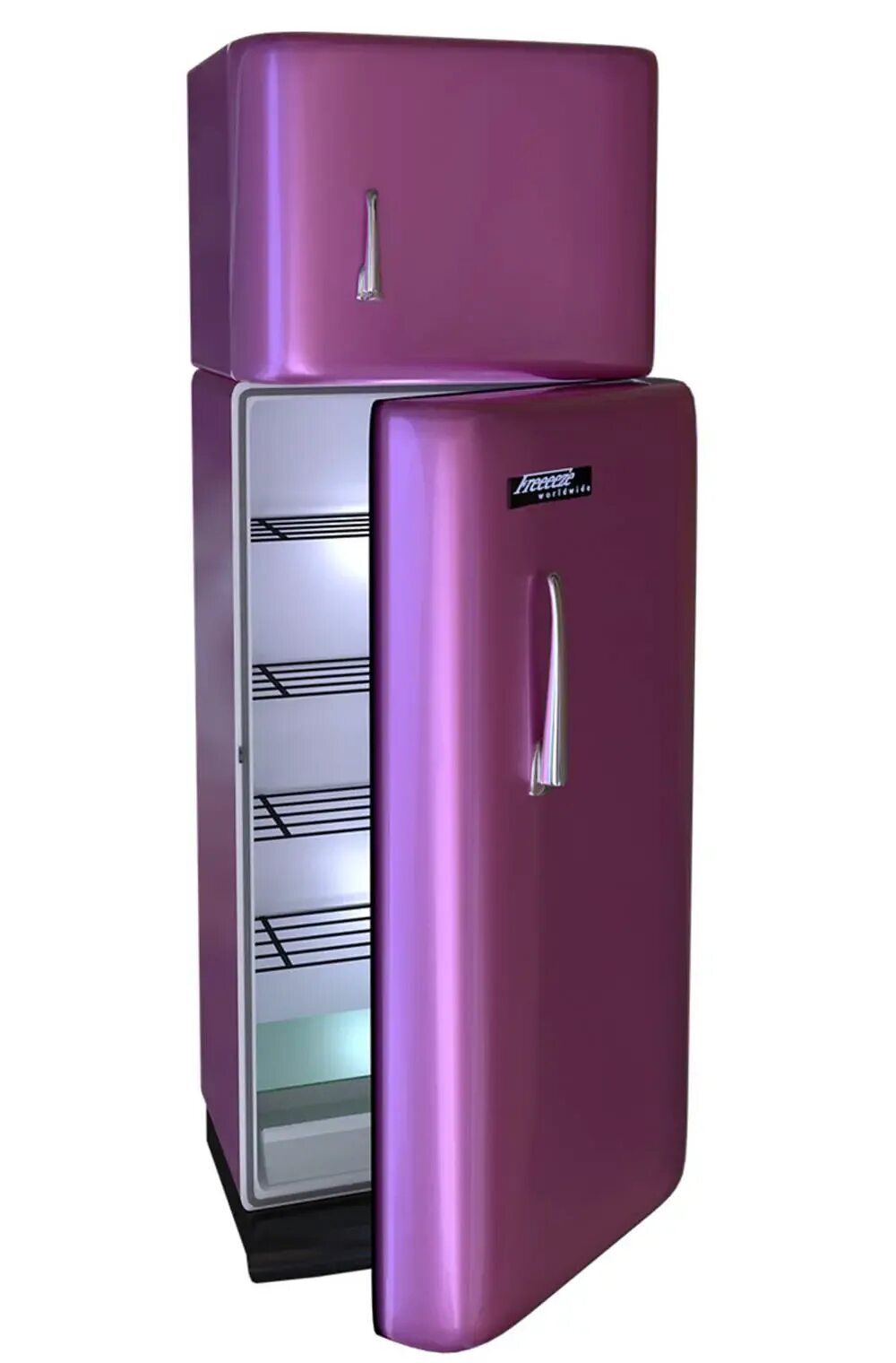 Холодильник спб. Холодильник Freezer Refrigerator. Fridge Freezer холодильник. Фиолетовый холодильник. Цветные холодильники.