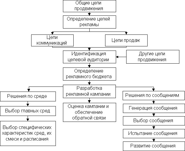 Цели продвижения товара на рынок. Этапы процесса продвижения. Бизнес процесс рекламной деятельности. Схема продвижения продукта на рынке. Процесс разработки рекламной кампании.