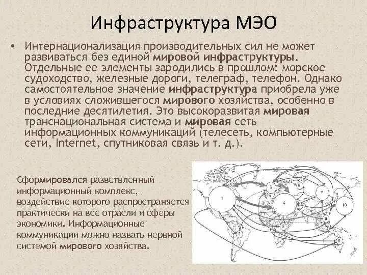 Интернационализация производительных сил. Интернационализация зародилась в условиях мрт. Мэо это