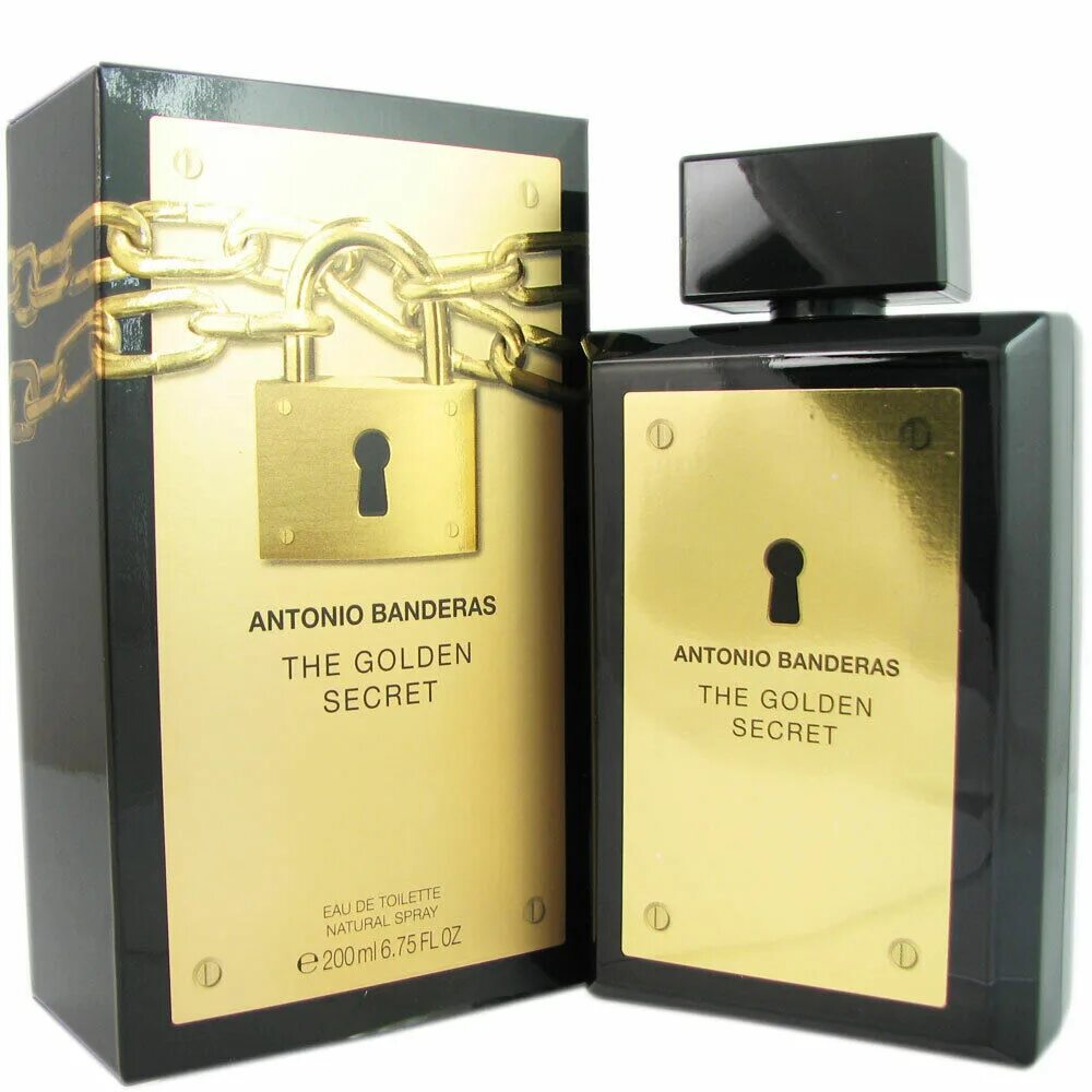 Golden secret отзывы. Антонио Бандерас туалетная вода мужская Golden Secret. The Golden Secret EDT 200ml. Banderas Golden Secret man 100 мл. Духи Антонио Бандерас мужские золотые.