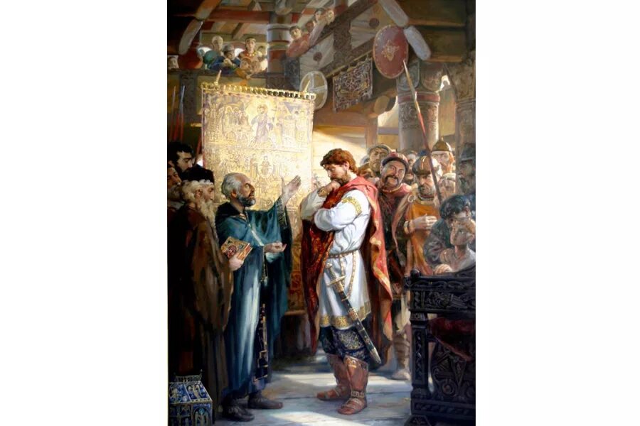 Испытание веры князем владимиром. 988 г. Крестильный храм сретенского монастыря. Крещение выборы. Крещение выборы.