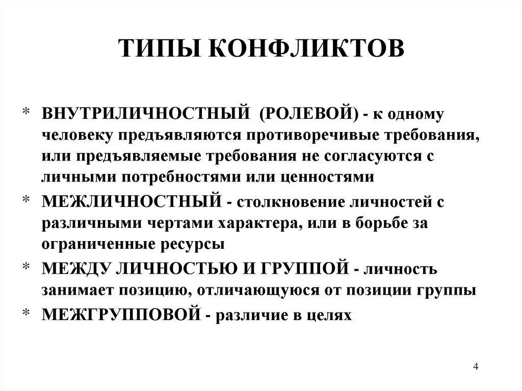 Конфликт возникает тогда когда. Типы конфликтов. Тип. Виды и типы конфликтов. Типизация конфликтов.