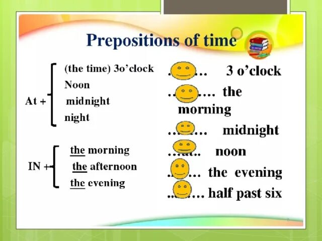 Prepositions of time. Prepositions with time. Prepositions of time 3 класс. Prepositions of time 6 класс.