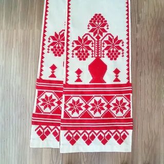 Русский народный орнамент на полотенце