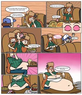 wendy corduroy, gravity falls, comic, bbw, belly, belly stuffing, big belly...