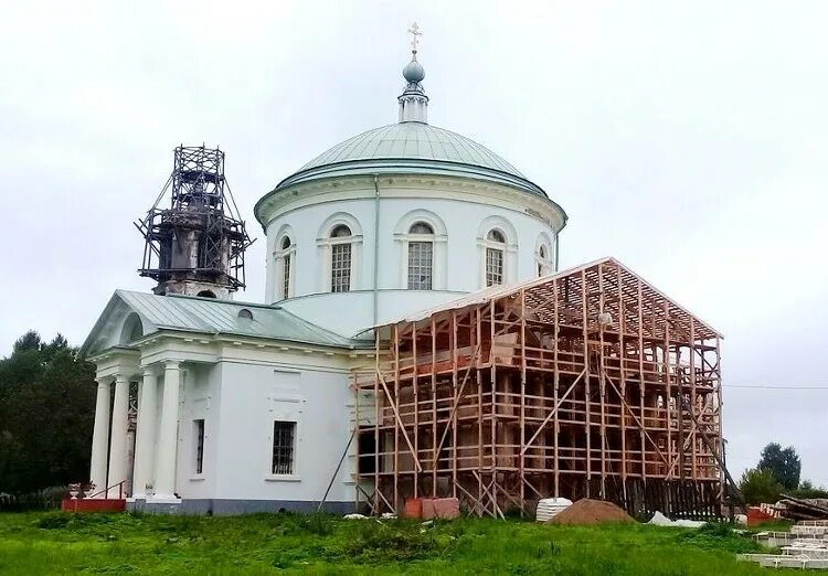 Деледино Молоковского района. Село Деледино Тверской области. Деледино Молоковского района Тверской области. Угличский район село Спасское воссоздание церкви.