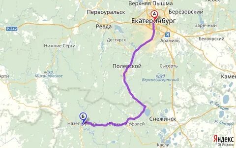Расстояние от екатеринбурга до челябинска