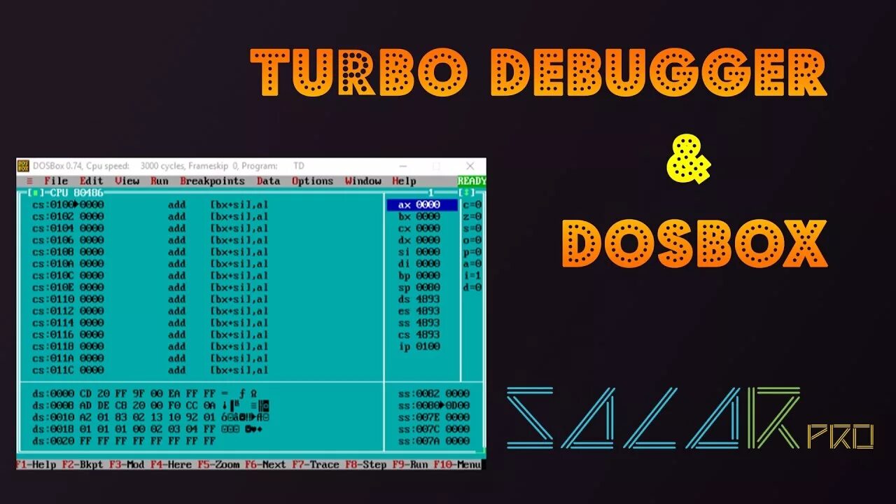 Debug dosbox. Dosbox отладчик. отладчик turbo debugger. dosbox turbo. dosbox логотип.
