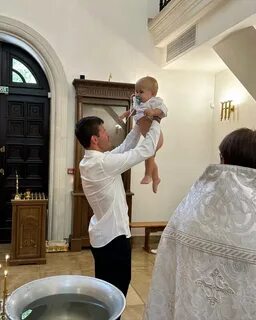 Крещу сына