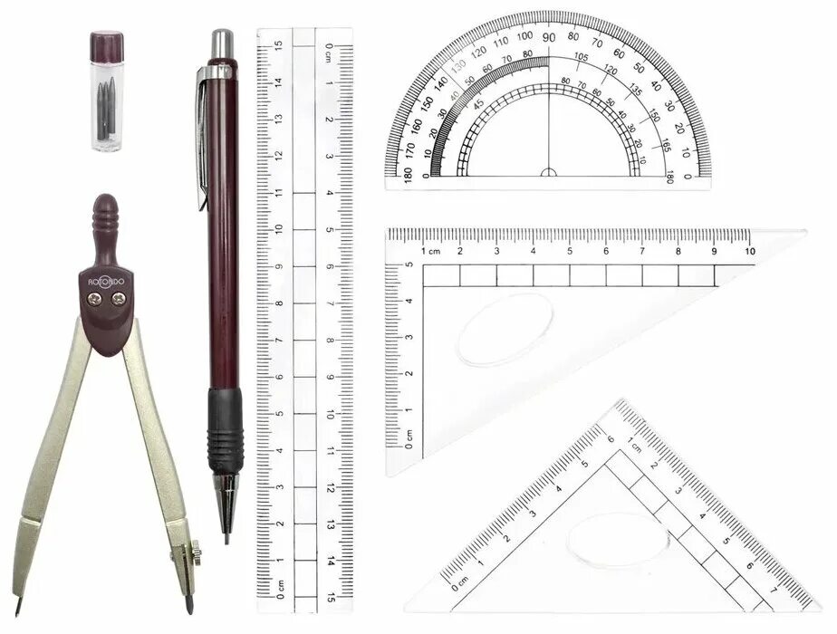Линейка чертежные инструменты. Rotondo набор чертежный 7 предметов. Чертёжные инструменты КИК (школьные принадлежности). Koh-i-Noor 6901 чертеж. Набор для студентов (циркуль, стержни). Приборы для черчения названия.