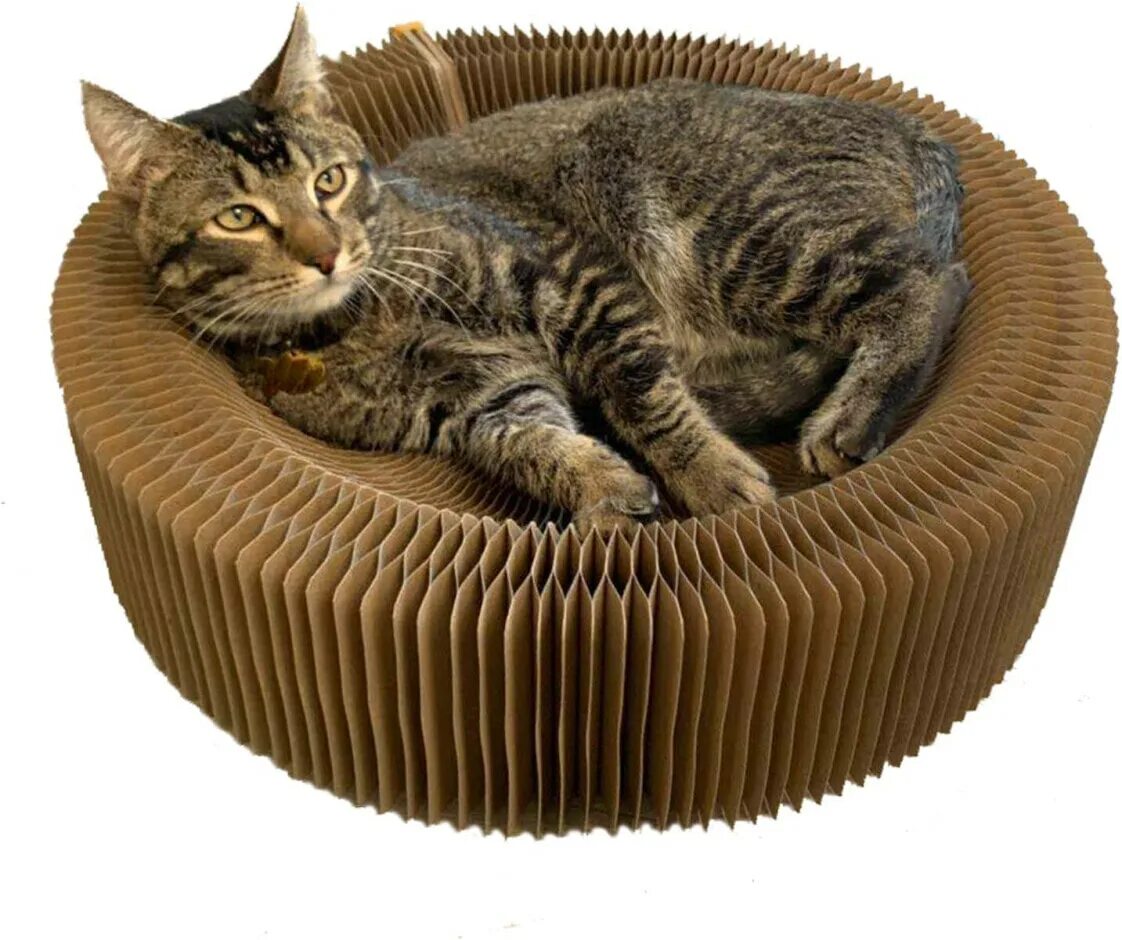 Round cat. Когтеточка круглая. Раздвижная лежанка-когтеточка d-54см. Cat Scratcher. Раздвижная лежанка-когтеточка с выемкой 2в1 d-54см.