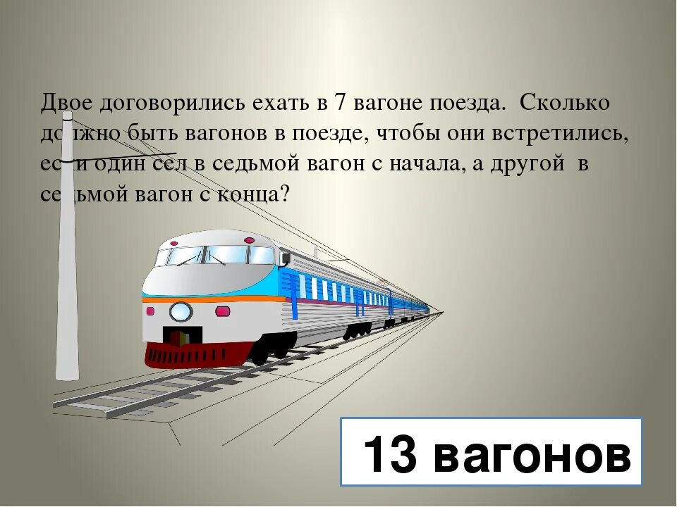 Сколько в слове поезд. Задачка с поездом. задача про поезд. задача на логику про поезда. загадка про поезд.