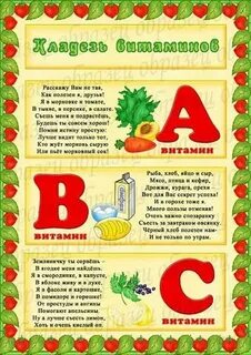 Папка передвижка питание в детском саду