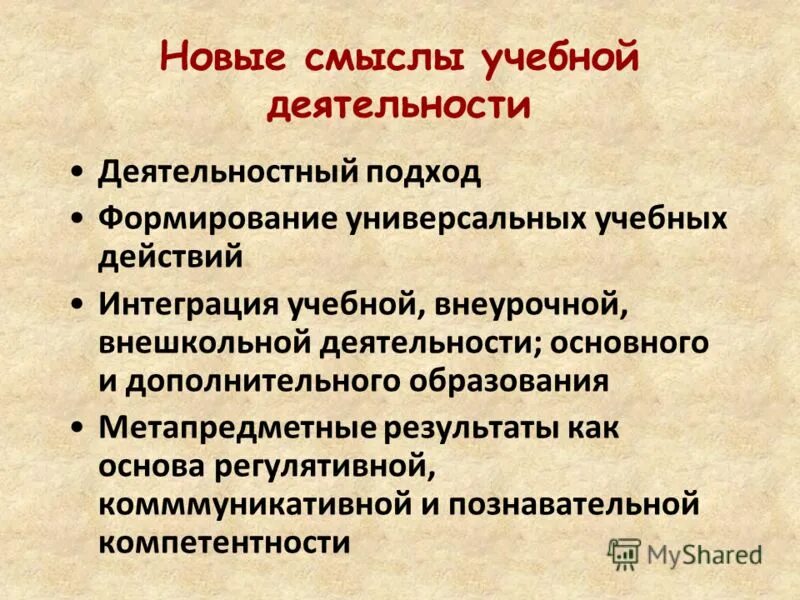 смысл учебной деятельности 4 класс