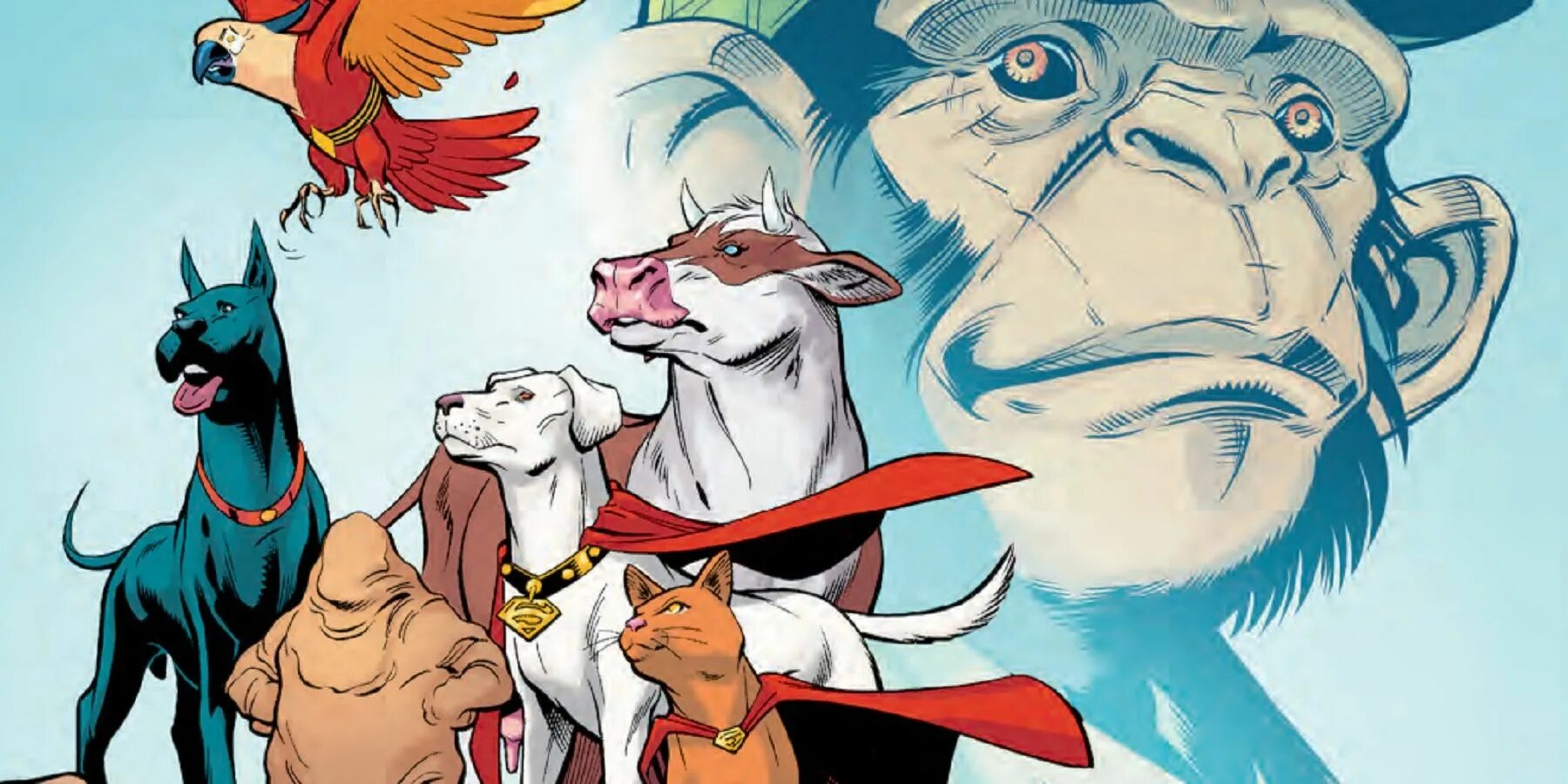 Мир капибарнулся реклама лига. DC League of super-Pets. DC super Pets 2022. Комиксы про зверей. Комиксы животные.