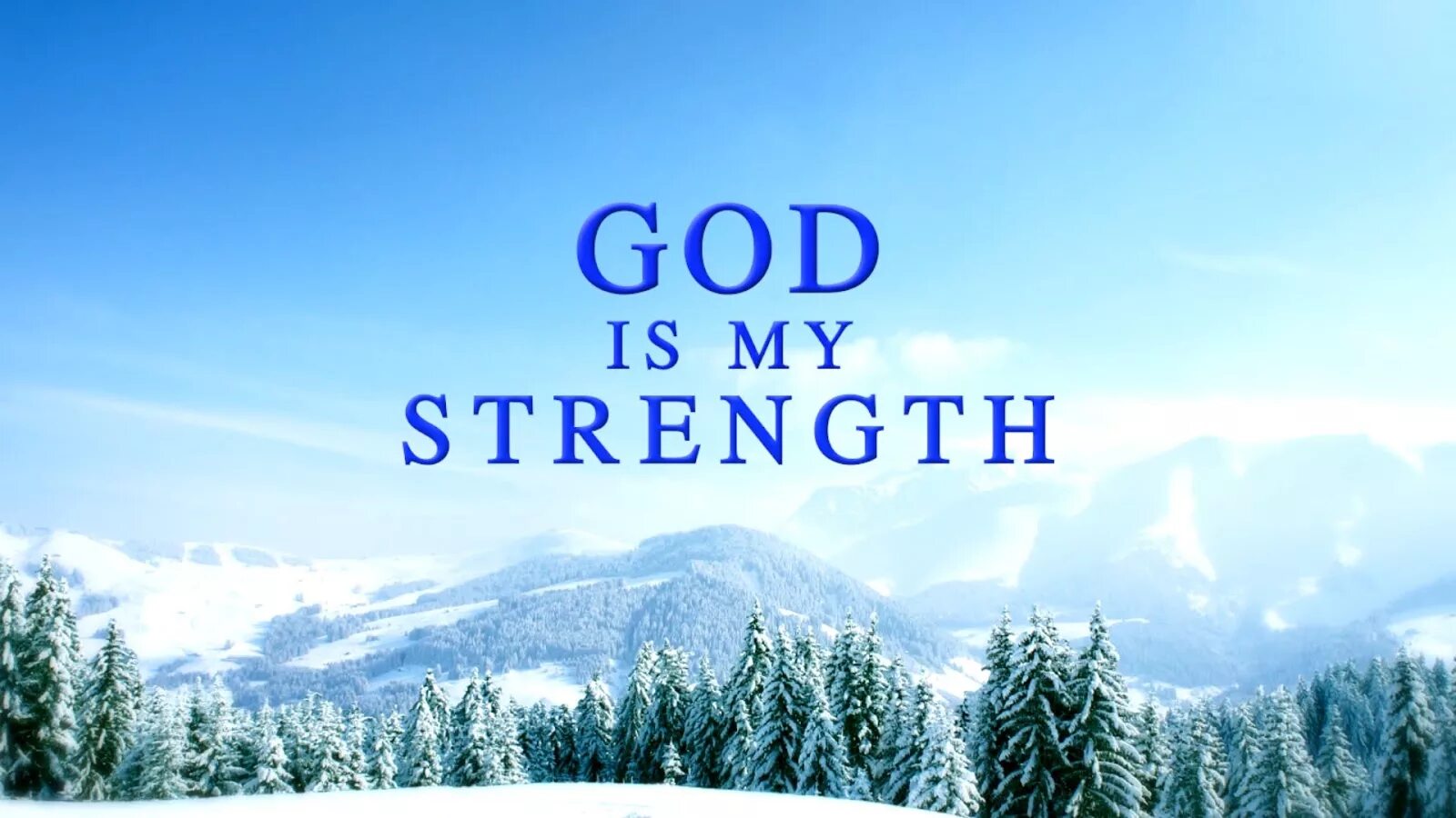 God is my strength. God is good. I am God.