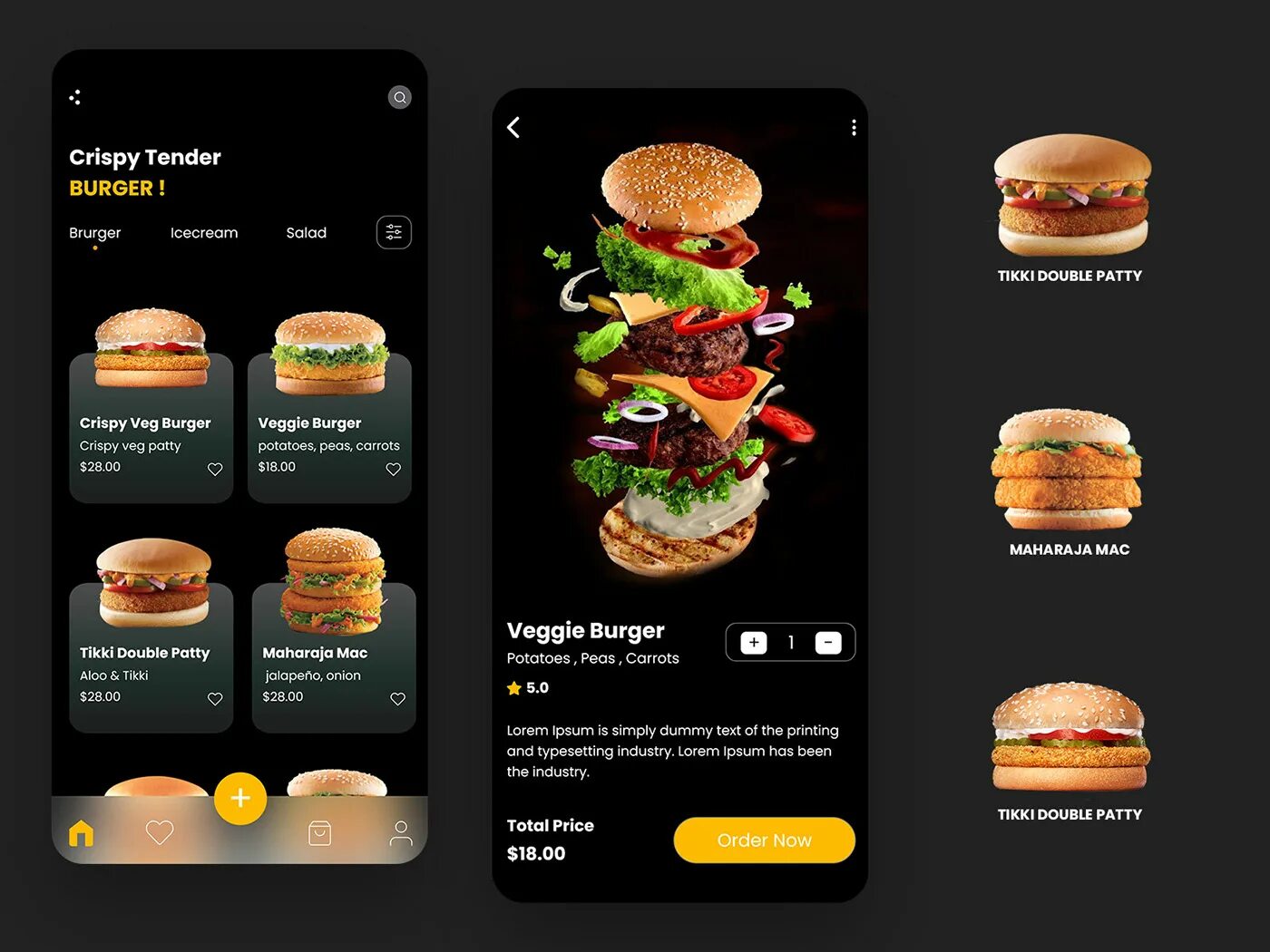 Hamburger menu